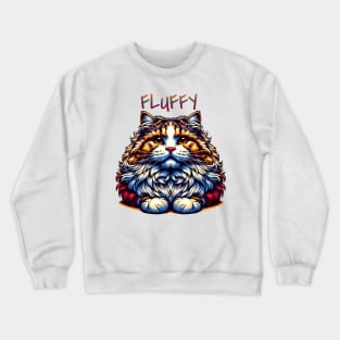 Fluffy Cat Crewneck Sweatshirt